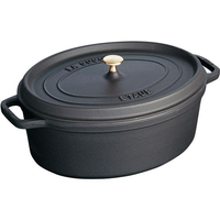 STAUB ストウブ ピコ・ココット オーバル 33cm ブラック 40509-322 FC087LY-8356400