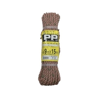 ユタカメイク ロープ PPトラックロープ(OB) 9×15 カッチ色915バンド掛巻 FC571FX-3677397