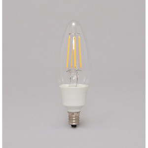 アイリスオーヤマ LEDフィラメント電球 E12口金 全光束450lm(4W小形電球タイプ・クリア) 電球色相当 ｸﾘｱ LDC4L-G-E12/D-FC-イメージ3
