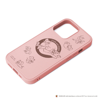 PGA iPhone 13 Pro用MagSafe対応 抗菌ハイブリッドケース トムとジェリー/ピンク PG-WMGPT21N02TAJ