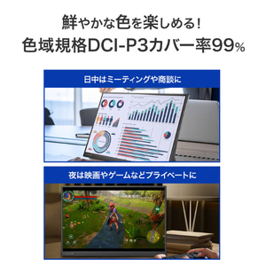 I・Oデータ 広色域&WUXGA対応 16型モバイルディスプレイ LCD-YC163DX-イメージ8