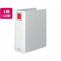 コクヨ チューブファイル(エコ)片開き A4とじ厚100mmシルバー10冊 1箱(10冊) F833698-ﾌ-E6100C