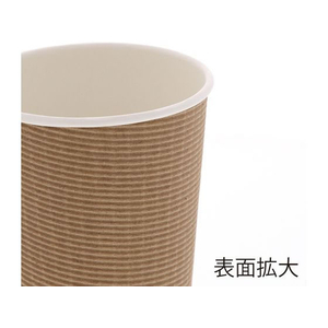 エコクラフト断熱カップ 16オンス 約480mL クラフト 25個 FC113SF-004533034-イメージ2