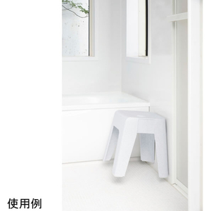 新輝合成 風呂椅子 ユニード 高さ33cm ホワイト FCG461U-60-3825-35-イメージ4