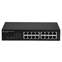 プラネックス FXG-16IM5 Giga対応 16ポート 電源内蔵スイッチングハブ