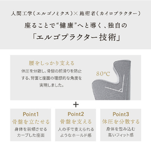 MTG Style Chair DC Styleシリーズ グレー YS-BA-14A-イメージ2