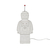 ダルトン DS-0773MWT PORCELAIN ROBOT LIGHT MAT WHITE ROBOTLIGHTMWHITE-イメージ1