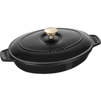 STAUB ストウブ オーバルホットプレート 23cm 黒 40509-582 FC554LZ-8877600