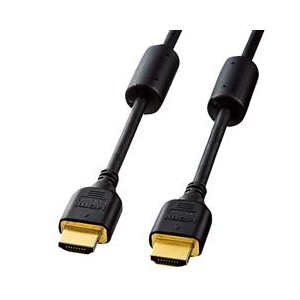 サンワサプライ KM-HD20-10FC ハイスピードHDMIケーブル(1m) 1m