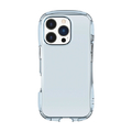 グルマンディーズ iPhone 16 Pro用クリスタルクリアケース ライトブルー GMD-30LBL