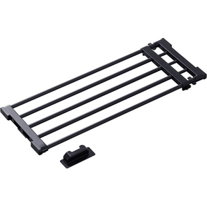 アイリスオーヤマ 伸縮棚アダプター付き 65～95cm ブラック FCJ826V-H-J-NST65R-イメージ1