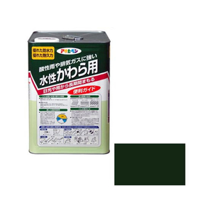 アサヒペン 水性かわら用 14L アイリッシュグリーン FC616PJ-イメージ1