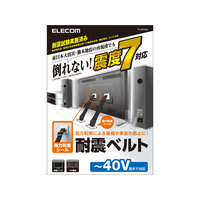 エレコム TV用耐震ベルト ～40V用 強力粘着シールタイプ 2本入 F023399-TS-001N2