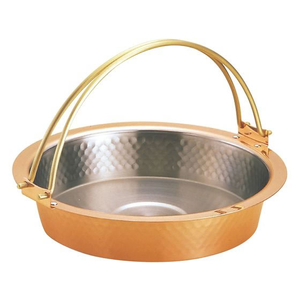 新光金属 FC894LH-3280500 銅 槌目入 すきやき鍋 ツル付 S-2058L 26cm