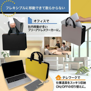 プラス モバイルバッグ+ スリム ブラック FL101MB FC157PM-91-453/FL-101M-イメージ5