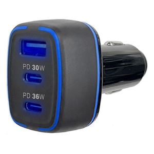 カシムラ DC／USB 3ポート 60W C2A1 FCK616D-DC075-イメージ1