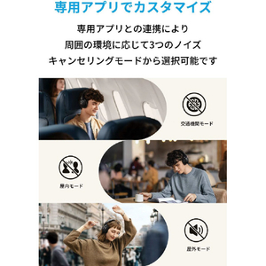 Anker ヘッドフォン　Soundcore Life Q30【第2世代】 ブラック A3028013-イメージ4