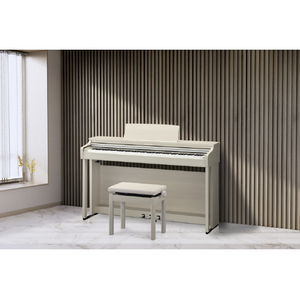 KAWAI 電子ピアノ 【高低自在椅子&ヘッドホン2個付き】 e angle select CXライン Colorful Experience ホワイトメープル調仕上げ CX302-AE5-イメージ2