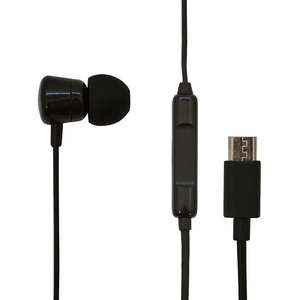 ラスタバナナ microUSB端子用イヤフォンマイク(片耳タイプ) ブラック REMMSM01BK-イメージ1