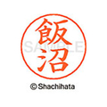 シヤチハタ ネームペン用ネーム シルバー 既製 飯沼 FC45912-X-GPS-0141