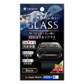 トリニティ Apple Watch 46mm Series 12用 超堅狼ウルフガラス 高透明 ガラス一体型PCケース ブラック TR-AW2649-GLN-K9CC