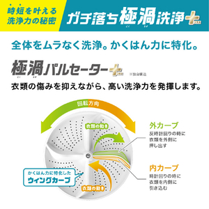 アイリスオーヤマ 全自動電気洗濯機 5．0kg ブラック ITW-50B01-B-イメージ7