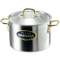 中尾アルミ製作所 キングデンジ 半寸胴鍋 目盛付 30cm FC744LM-4821200