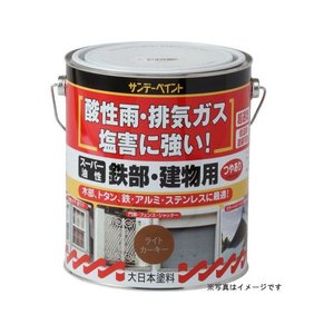 サンデーペイント スーパー油性鉄部建物 ライトグレー1600mL FCE451Z-#251179-イメージ1