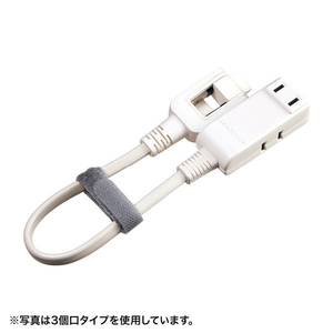 サンワサプライ マイクロタップ(4個口・0．2m) ホワイト TAP-M802W-イメージ6