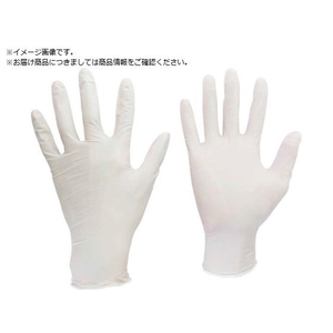 ミドリ安全 ニトリル使い捨て手袋 粉なし 白 S 100枚入 FCD357E-8192606-イメージ1