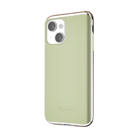motomo iPhone 13用ケース INO LINE INFINITY CASE Chrome Gold Moss Green MT21568I13GR