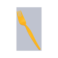 エンテック ポリプロフォーク(小) イエロー FC71985-604Y