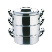 神子島製作所 PE18-0丸蒸器3段29cm FC70213
