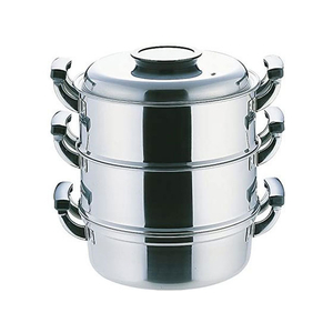 神子島製作所 FC70213 PE18-0丸蒸器3段29cm |エディオン公式通販