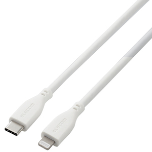エレコム iPhone充電ケーブル(2.0m) ライトニング USB Type-C シリコン素材 ホワイト MPA-CLSS20WH エレコム iPhone充電ケーブル(2.0m) ライトニング USB Type-C シリコン素材 ホワイト MPA-CLSS20WH