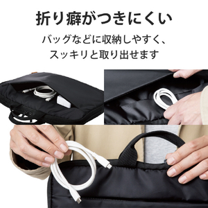 エレコム iPhone充電ケーブル(2．0m) ライトニング USB Type-C シリコン素材 ホワイト MPA-CLSS20WH-イメージ5