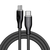VOLTME ナイロン 充電ケーブル USB-C&USB-C 60W ブラック C2158-イメージ1