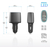 カシムラ DC／USB 4ポート 120W C2A2 FCK617D-DC076-イメージ4