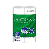 マスコー製紙 マスコー/ソフィアタッチエコ 芯なし トイレットペーパー ダブル 90m6R FC501SK