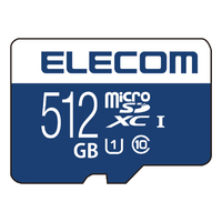 エレコム microSDXCメモリカード(UHS-I対応・512GB) MFMS512GU11R