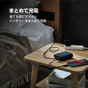 エレコム ナトリウムイオン電池モバイルバッテリー ブラック DE-C55L-9000BK-イメージ8