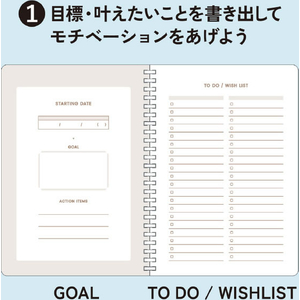 コクヨ キャンパス 目標や勉強計画がすっきり整うスタディプランナー A5 ピンク FCJ621R-ﾆ-SY138-P-イメージ5