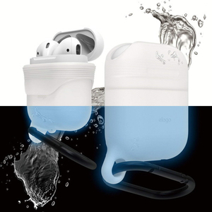 elago AirPods WaterProof Hang Case for AirPods elago ナイトグロウブルー EL_APDCSSCWD_NB-イメージ1