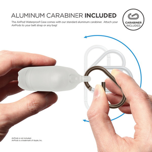 elago AirPods WaterProof Hang Case for AirPods elago ナイトグロウブルー EL_APDCSSCWD_NB-イメージ4