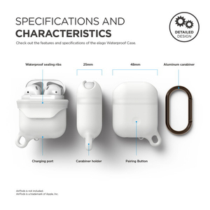 elago AirPods WaterProof Hang Case for AirPods elago ナイトグロウブルー EL_APDCSSCWD_NB-イメージ6