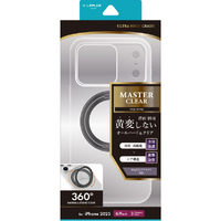 MSソリューションズ iPhone 17 Pro Max用360度回転スタンド付き超透明ハードケース 「MASTER CLEAR mag swing」 クリア/ブラック LN-IL25MCMSBK