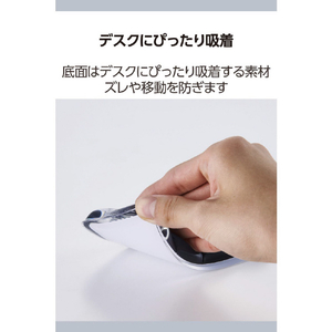 エレコム 透明ゲルリストレストショート ブラック MOH-BPGLSBK-イメージ7