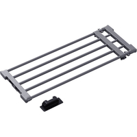 アイリスオーヤマ 伸縮棚アダプター付き 65～95cm グレー FCJ827V-H-J-NST65R