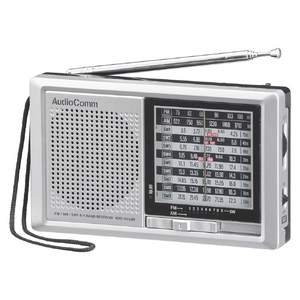 オーム電機 ハンディ短波ラジオ AM/FM/SW1-9 AudioComm RAD-H330N オーム電機 ハンディ短波ラジオ AM/FM/SW1-9 AudioComm RAD-H330N