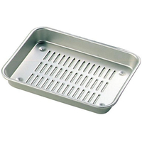 中尾アルミ製作所 中尾アルミ/アルマイト N型 水切バット 21号(230×160×28) FC133KZ-0303700